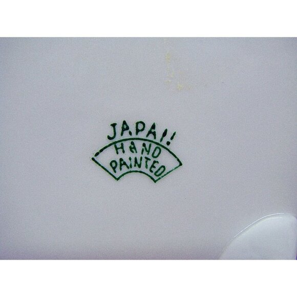 Vintage Hair Receiver Trinket Dish Floral Porcelain Hand Painted Footed w/ Lid - Picture 7 of 12